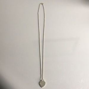 Tiffany & Co pendent heart necklace!